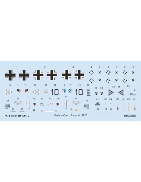 Bf 109F-2 EDUARD-WEEKEND, 1/48 - Eduard Plastic Kits 7474