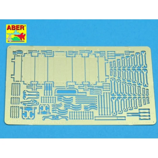 Hand tools, 1/35 - Aber Models 35 A068 Hand tools, 1/35 - Aber Models 35 A068