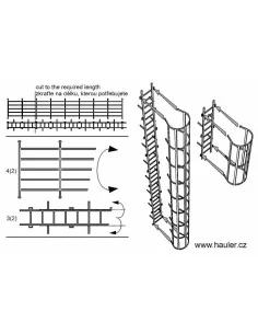 Safety cage ladders, 1/87 - Hauler HLR87227 2