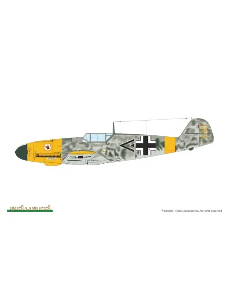 Bf 109F-4, 1/72 - Eduard Plastic Kits 7478