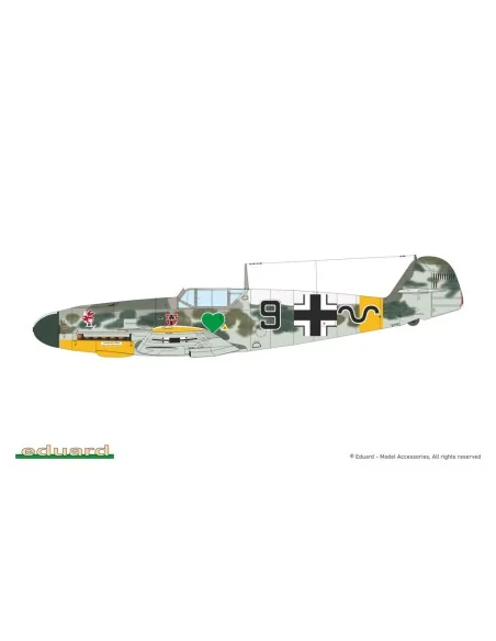 Bf 109F-4, 1/72 - Eduard Plastic Kits 7478