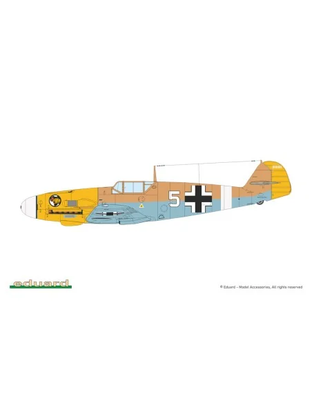 Bf 109F-4, 1/72 - Eduard Plastic Kits 7478