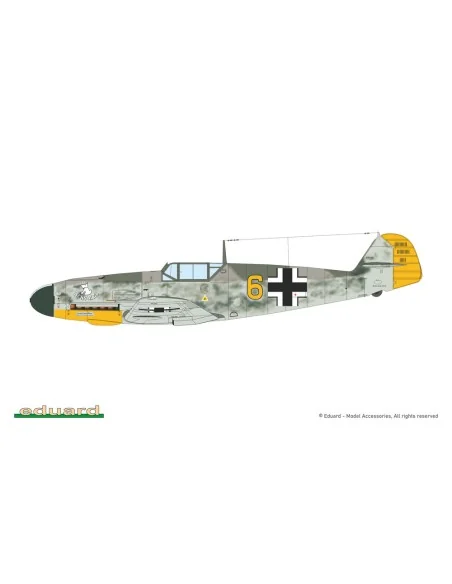 Bf 109F-4, 1/72 - Eduard Plastic Kits 7478