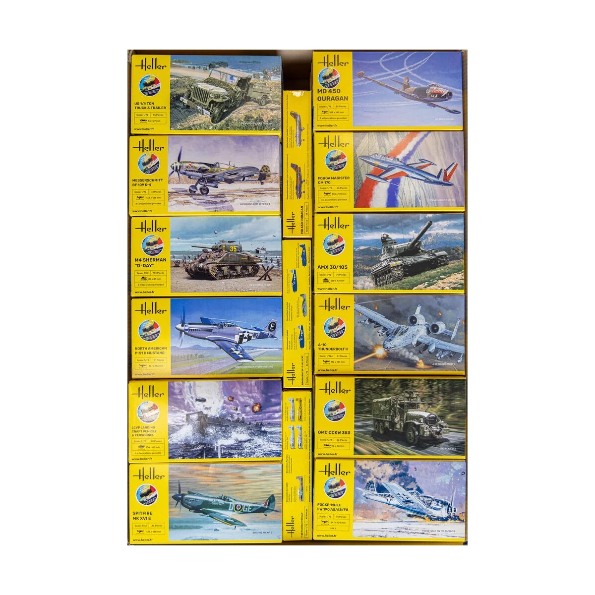 9, 99er Aircraft + Military Collection - Heller 96601