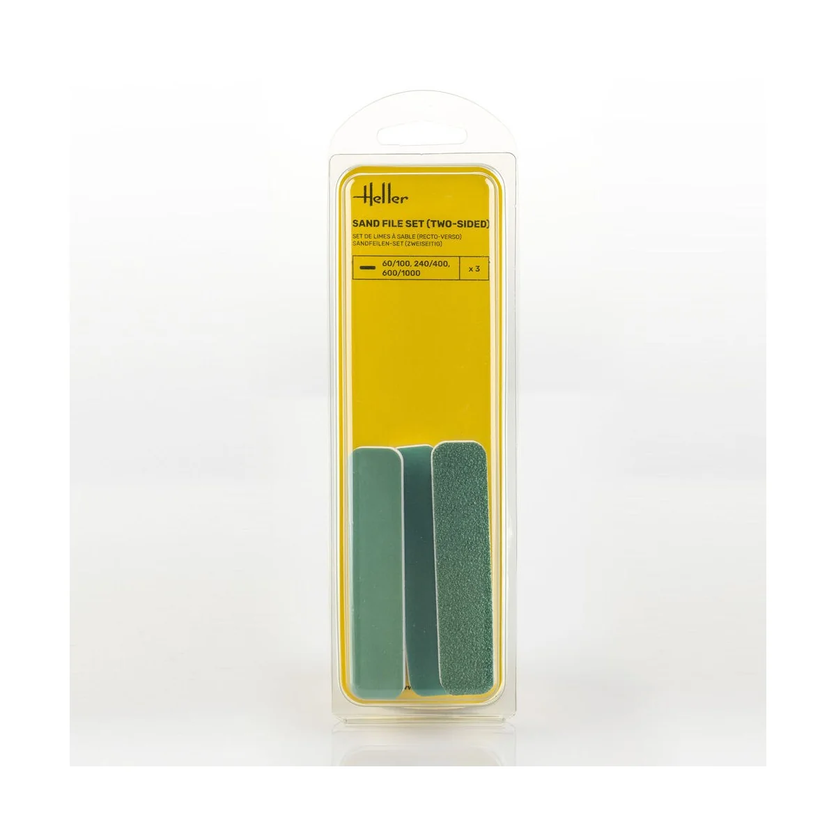 Sand file set (two-sided, 3 pieces) - Heller 99002