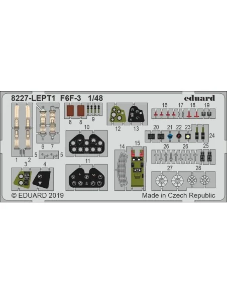 [NO_DESC] F6F-3 Profipack, 1/48 - Eduard Plastic Kits 8227