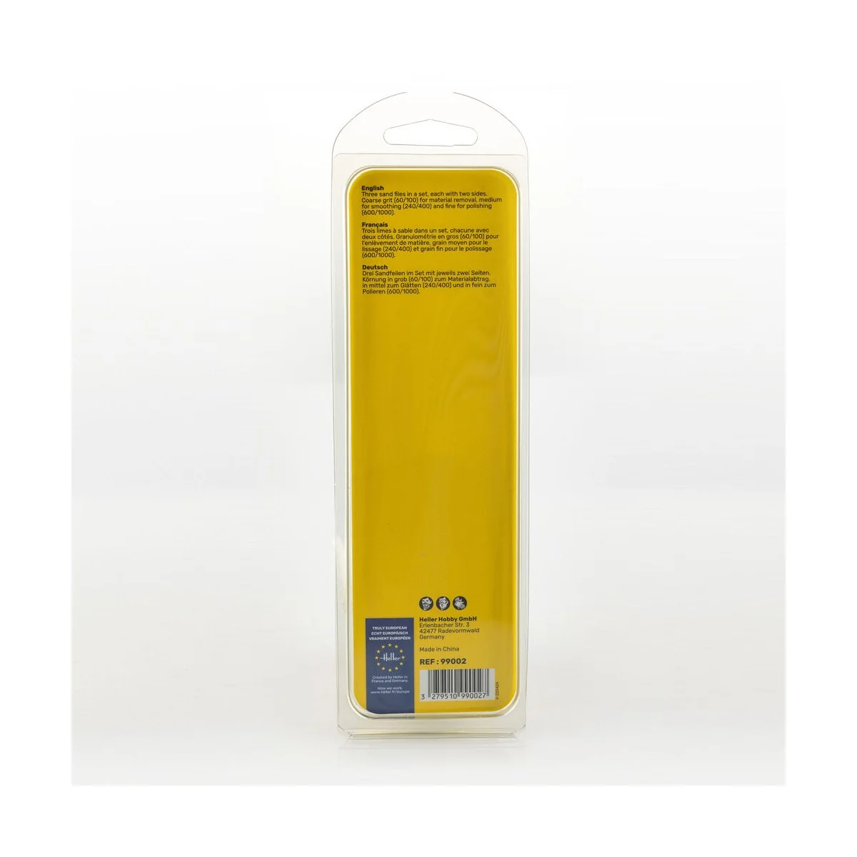 Sand file set (two-sided, 3 pieces) - Heller 99002