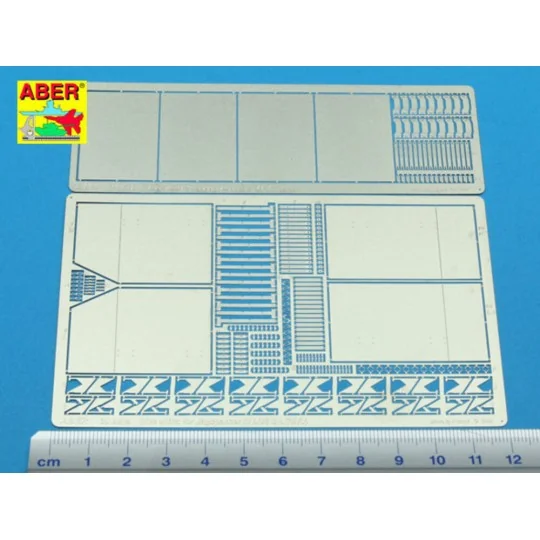 Side skirts for Jagdpanzer IV (V), 1/35 - Aber Models 35 A082 Side skirts for Jagdpanzer IV (V), 1/35 - Aber Models 35 A082