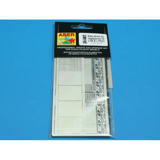 Side skirts for Jagdpanzer IV (V), 1/35 - Aber Models 35 A082 Side skirts for Jagdpanzer IV (V), 1/35 - Aber Models 35 A082