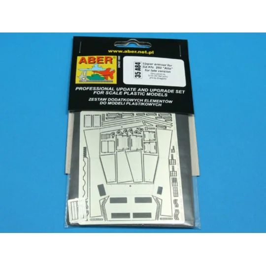 Upper armor for Sd.Kfz. 250 Alte for late version - Aber Models 35 ...