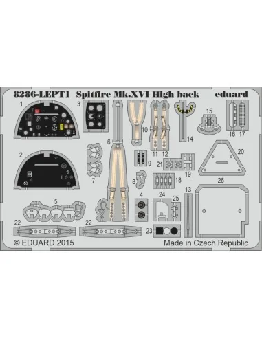 Spitfire Mk.XVI High Back 1/48 EDUARD-PROFIPACK, 1/48 - Eduard Plas...
