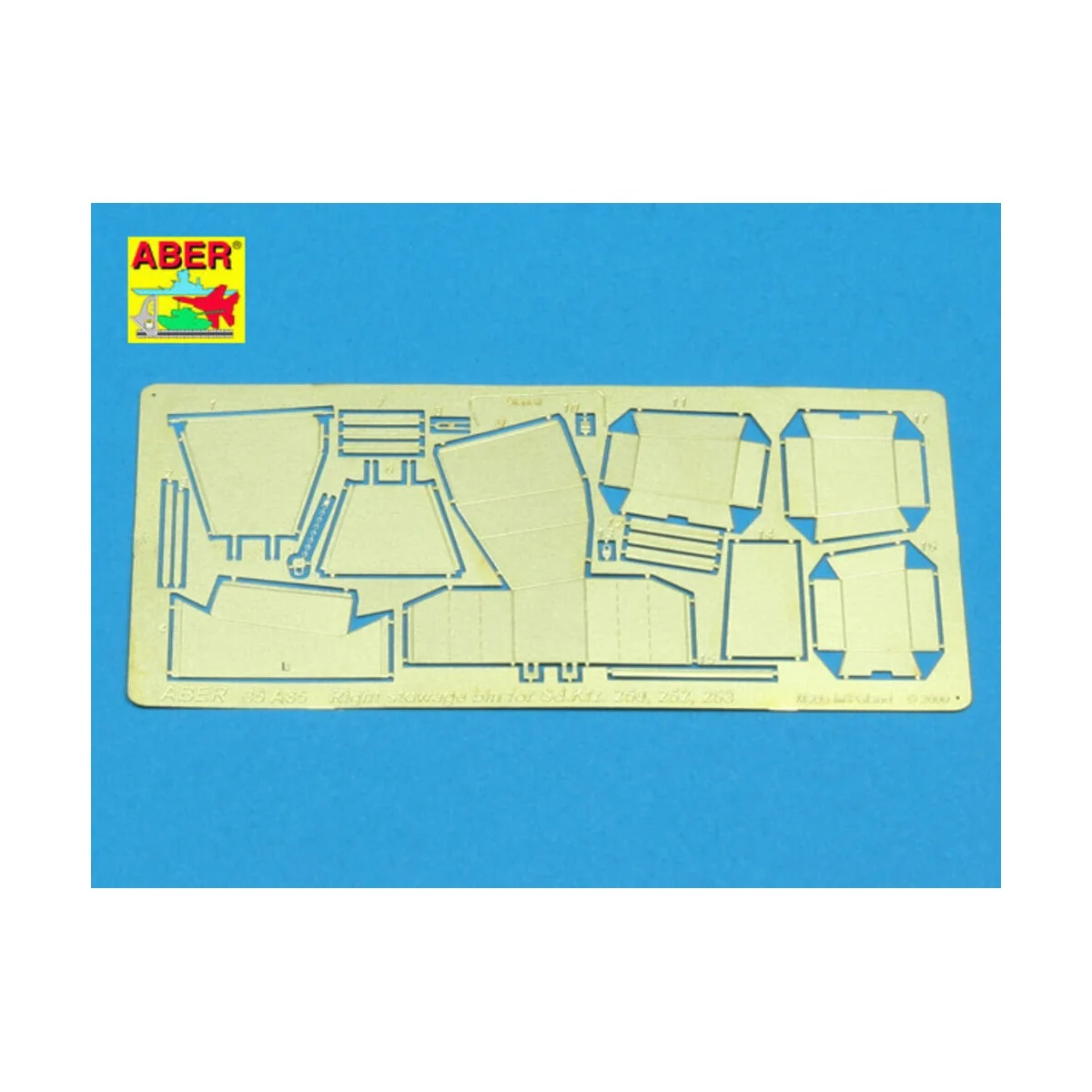 Right stowage bins for SdKfz 250, 252, 253, 1/35 - Aber Models 35 A085