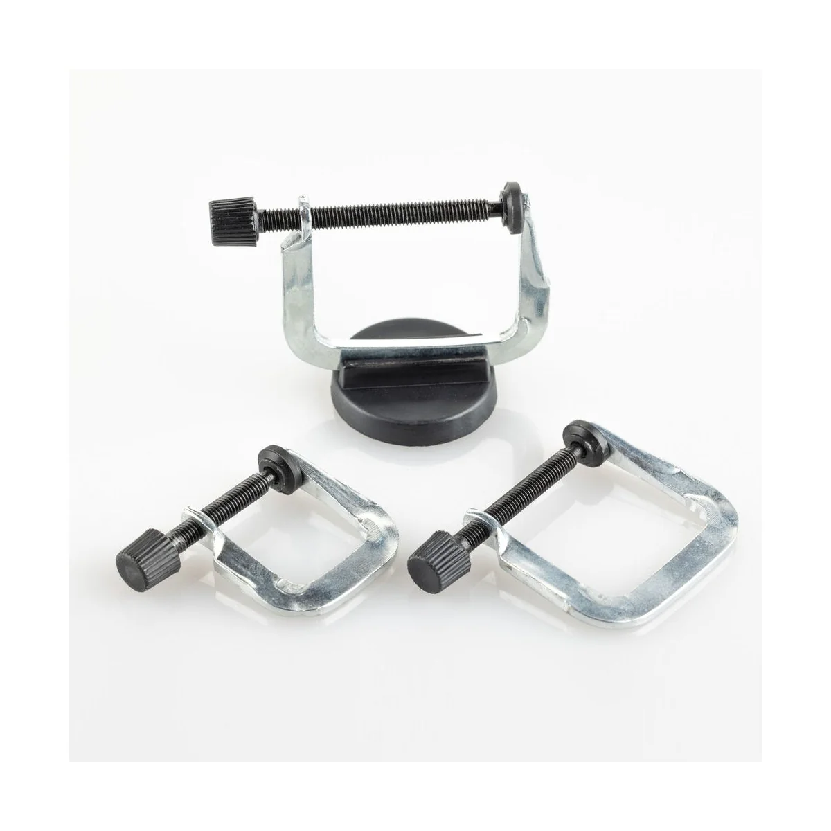 Screw clamp set (3 pieces) with magnetic base - Heller 99003