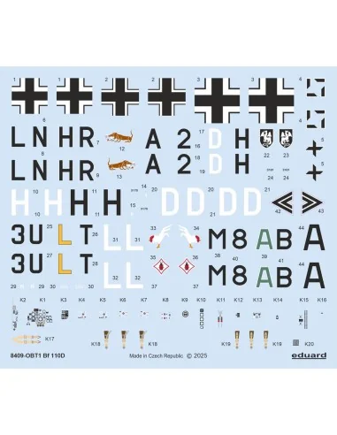 Bf 110D EDUARD-WEEKEND, 1/48 - Eduard Plastic Kits 8409