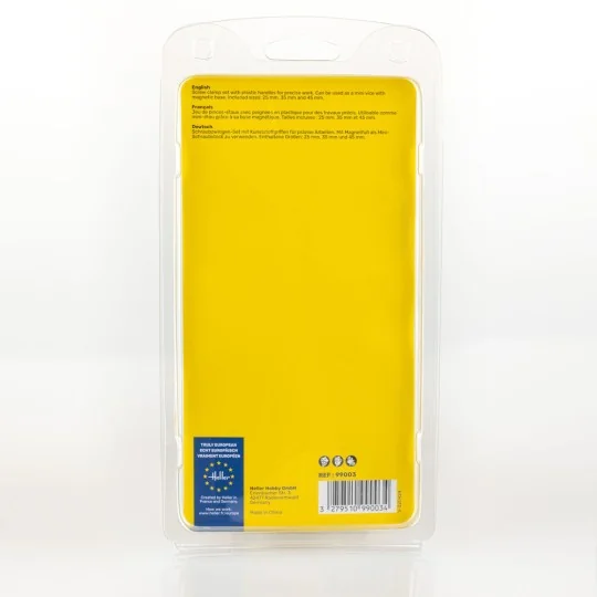 Screw clamp set (3 pieces) with magnetic base - Heller 99003