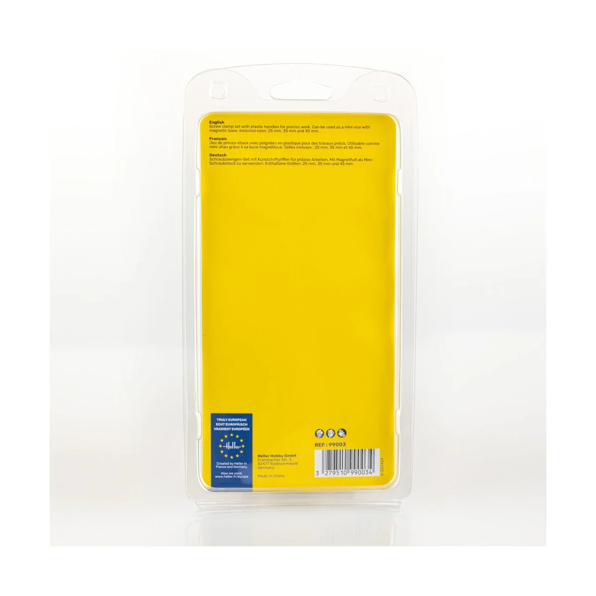 Screw clamp set (3 pieces) with magnetic base - Heller 99003