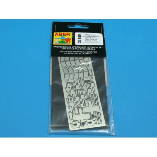 Magazines & ammo boxes for German Flak 30 & 38, 1/35 - Aber Models ... Magazines & ammo boxes for German Flak 30 & 38, 1/35 - Aber Models ...