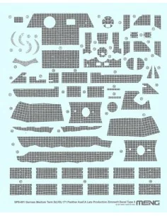 German Medium Tank Sd.Kfz.171 Panther, 1/35 - MENG-Model SPS-051 2