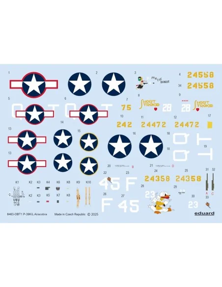 P-39K/L Airacobra EDUARD-WEEKEND, 1/48 - Eduard Plastic Kits 8463