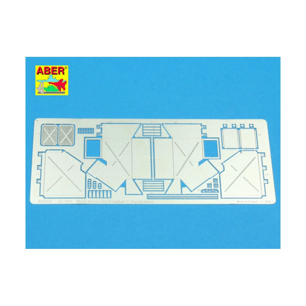Rear boxes for Panther tanks & Jagdpanther, 1/35 - Aber Models 35 A091