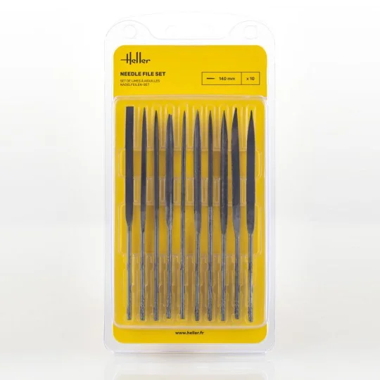 Needle file set (10 pieces) - Heller 99004