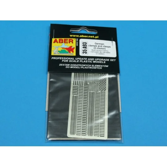 German clamps & Clasps (2 choice), 1/35 - Aber Models 35 A093