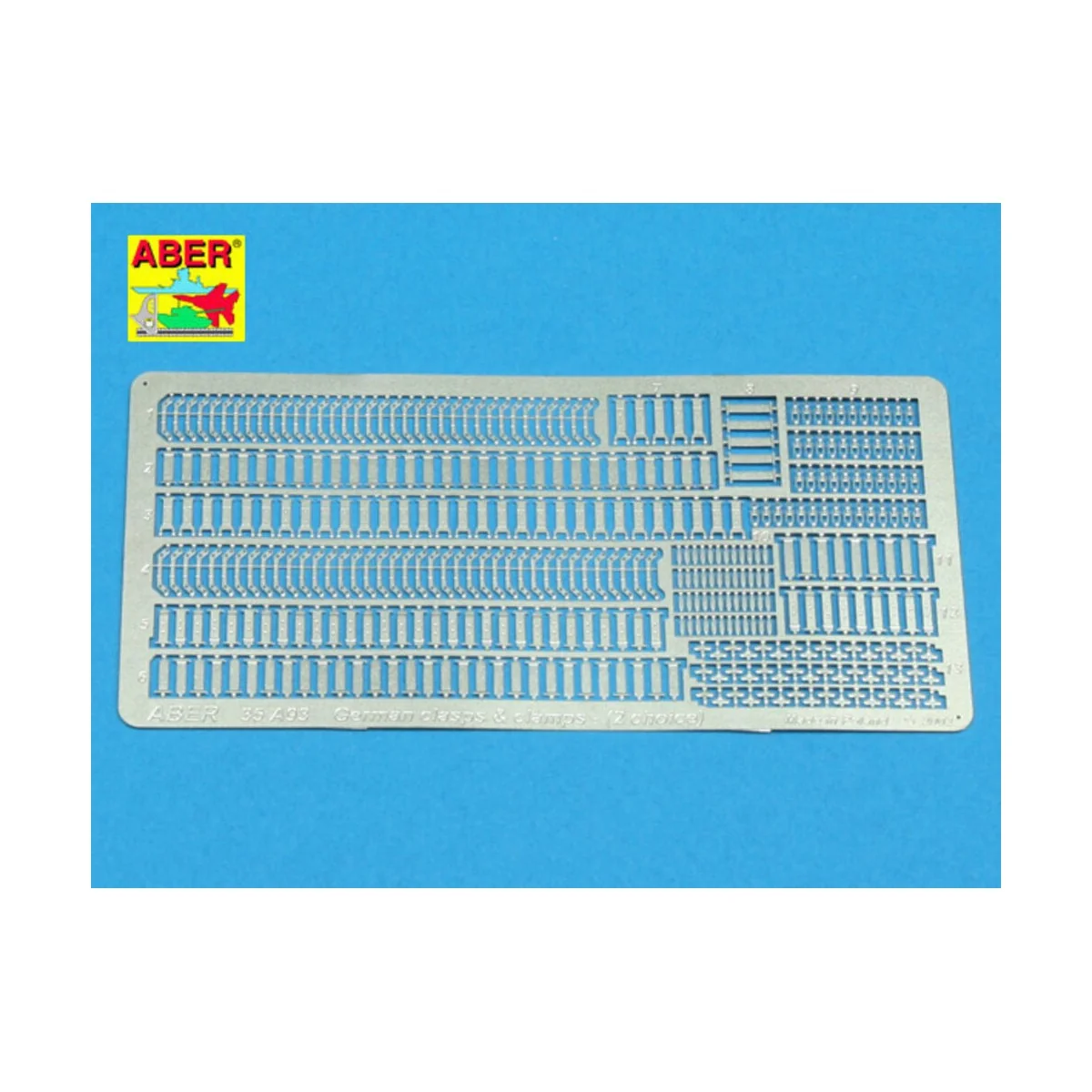 German clamps & Clasps (2 choice), 1/35 - Aber Models 35 A093
