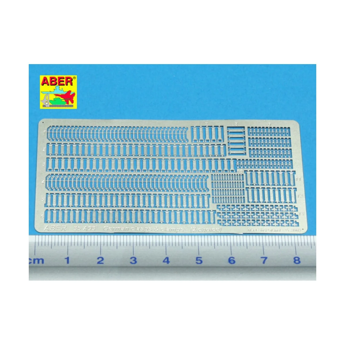 German clamps & Clasps (2 choice), 1/35 - Aber Models 35 A093