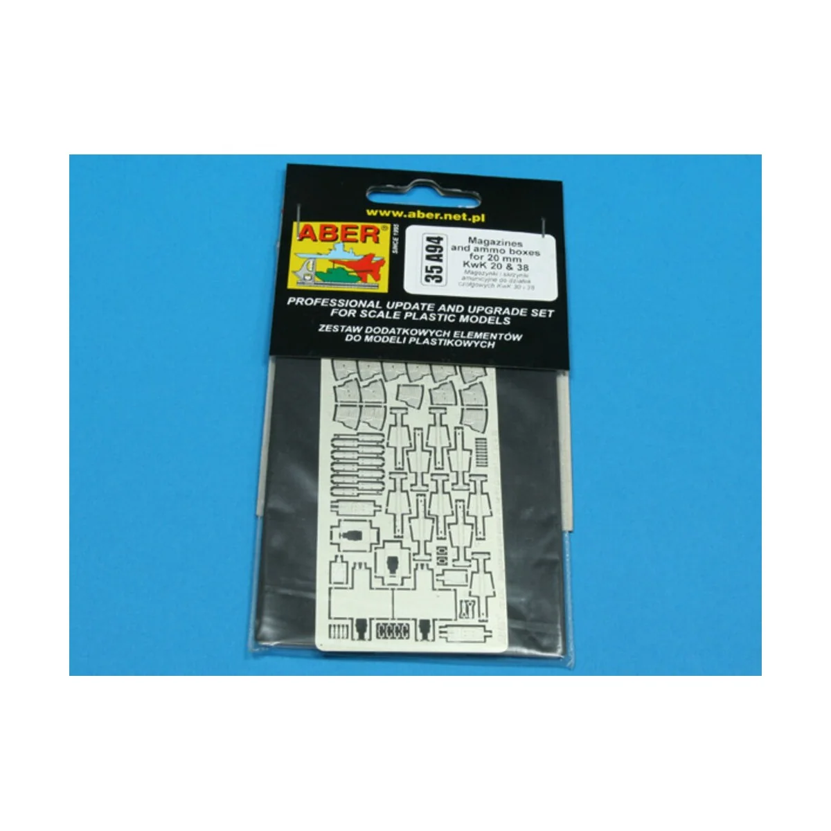 Magazines & ammo boxes for 20mm KwK 30 & 38, 1/35 - Aber Models 35 ...