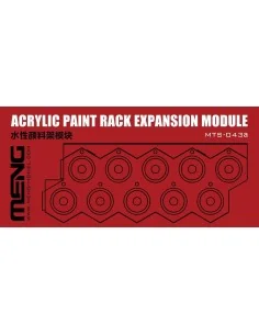 Acrylic Paint Rack Expansion Module - MENG-Model MTS-043a