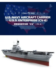 U.S. Navy Aircraft Carrier U.S.S. Enterprise (CV-6), 1/700 - MENG-M... 2