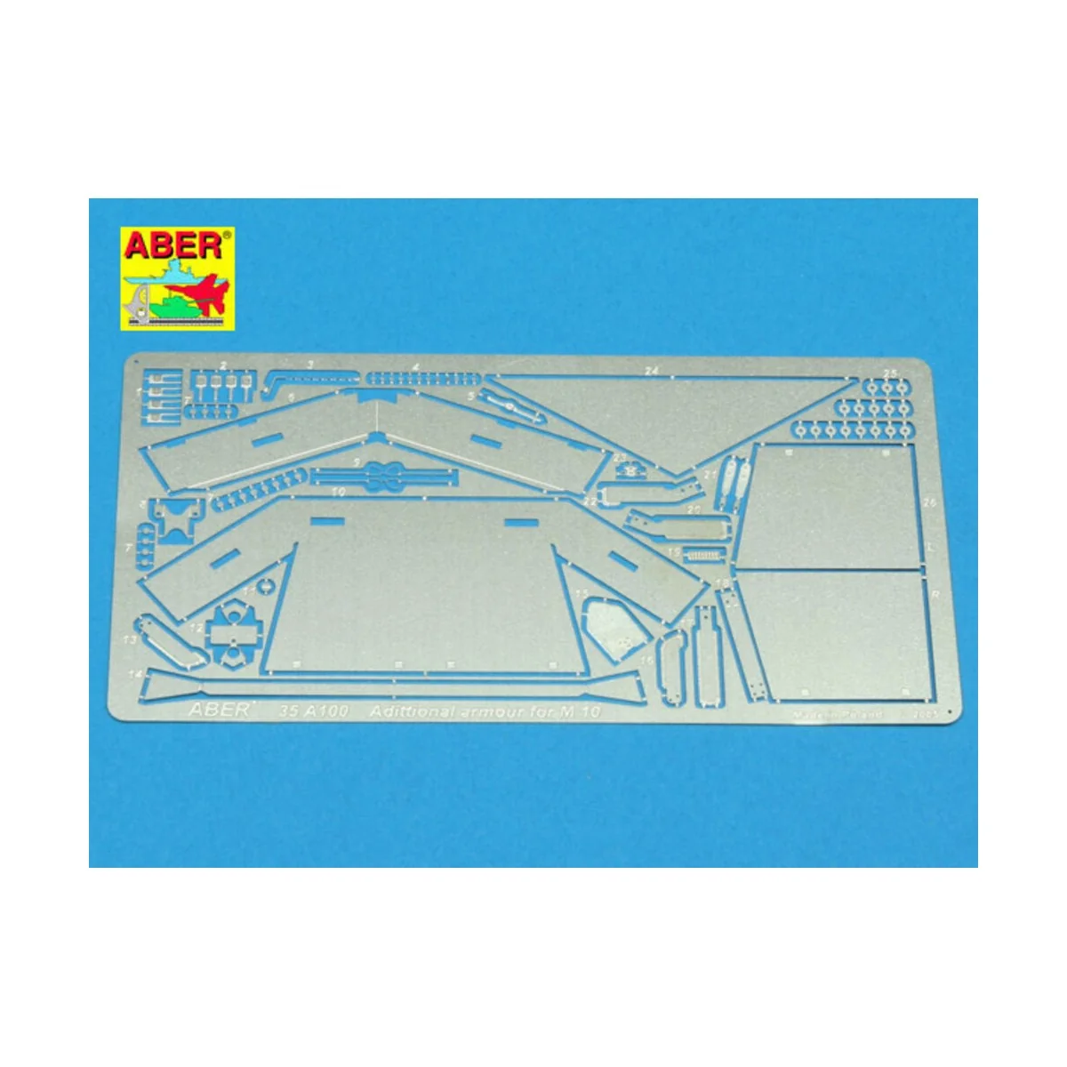 Additional armour for M10, 1/35 - Aber Models 35 A100