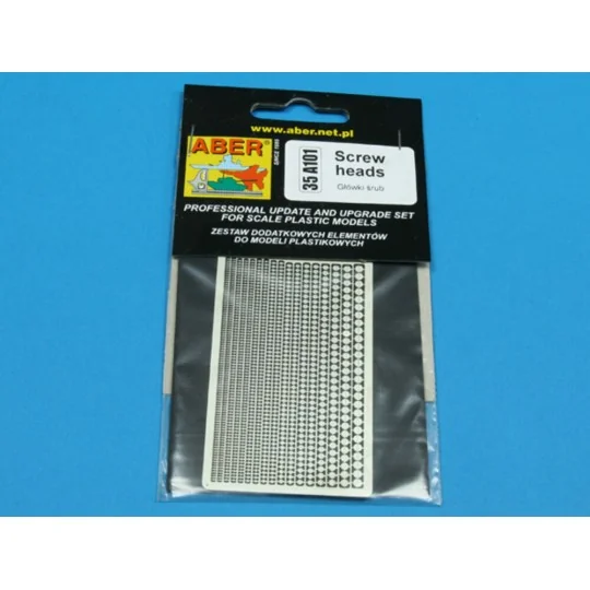 Screw heads, 1/35 - Aber Models 35 A101 Screw heads, 1/35 - Aber Models 35 A101