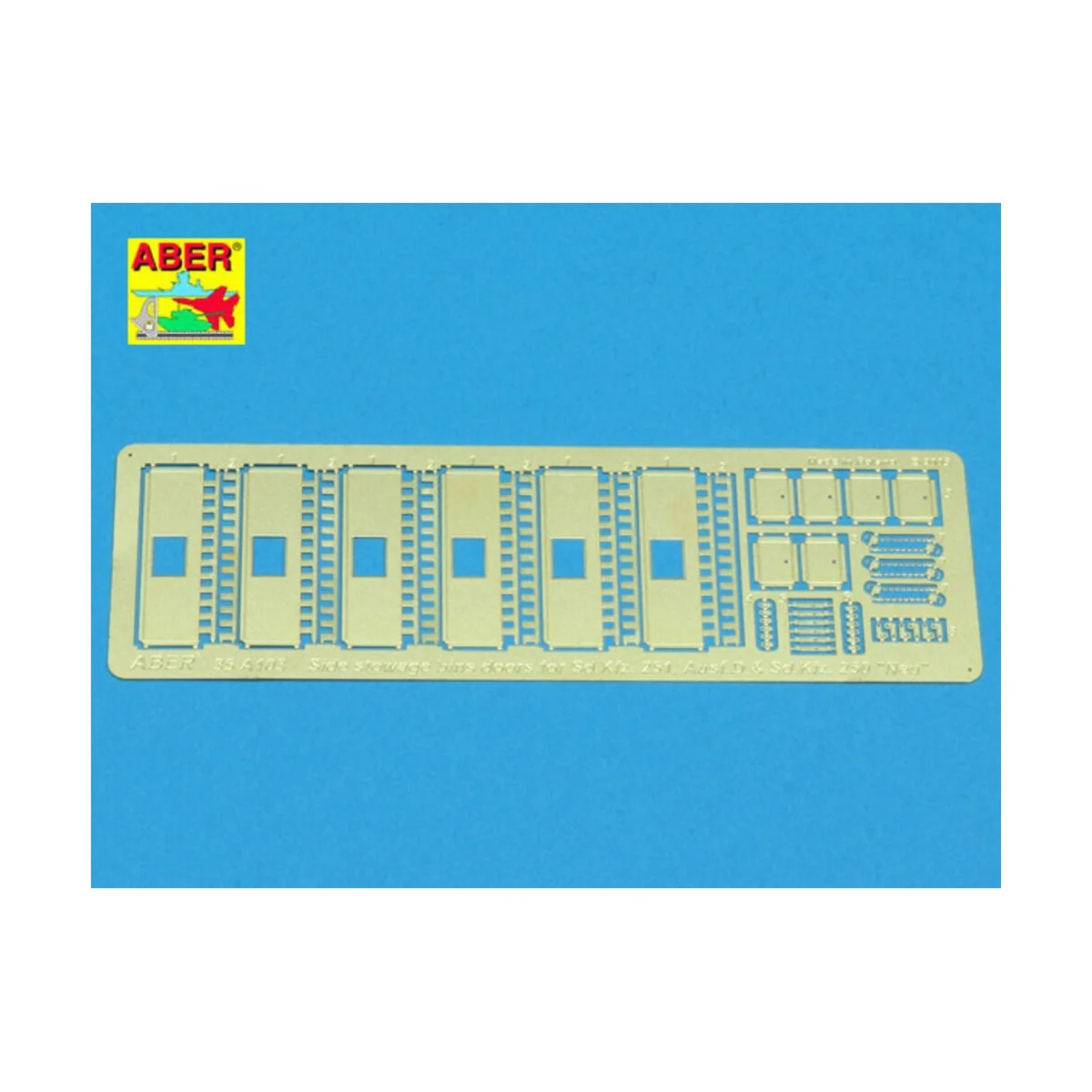 Side stowage bins doors for Sd.Kfz. 251. Ausf D & Sd.Kfz. 251, 1/35...