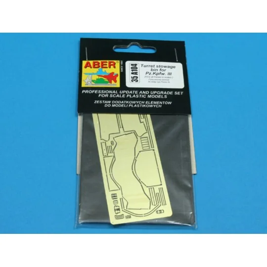 Turret stowage bins for Pz.Kpfw. III, 1/35 - Aber Models 35 A104