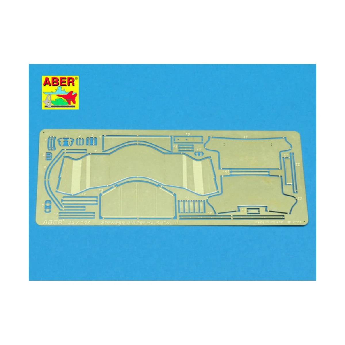 Turret stowage bins for Pz.Kpfw. III, 1/35 - Aber Models 35 A104