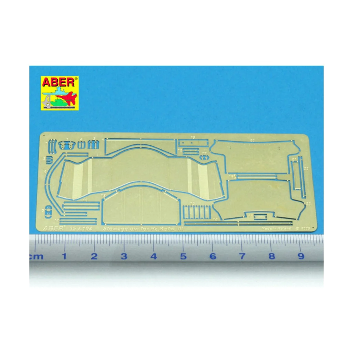 Turret stowage bins for Pz.Kpfw. III, 1/35 - Aber Models 35 A104