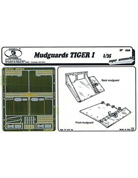 Tiger I mudguards, 1/35 - Royal Model RM020