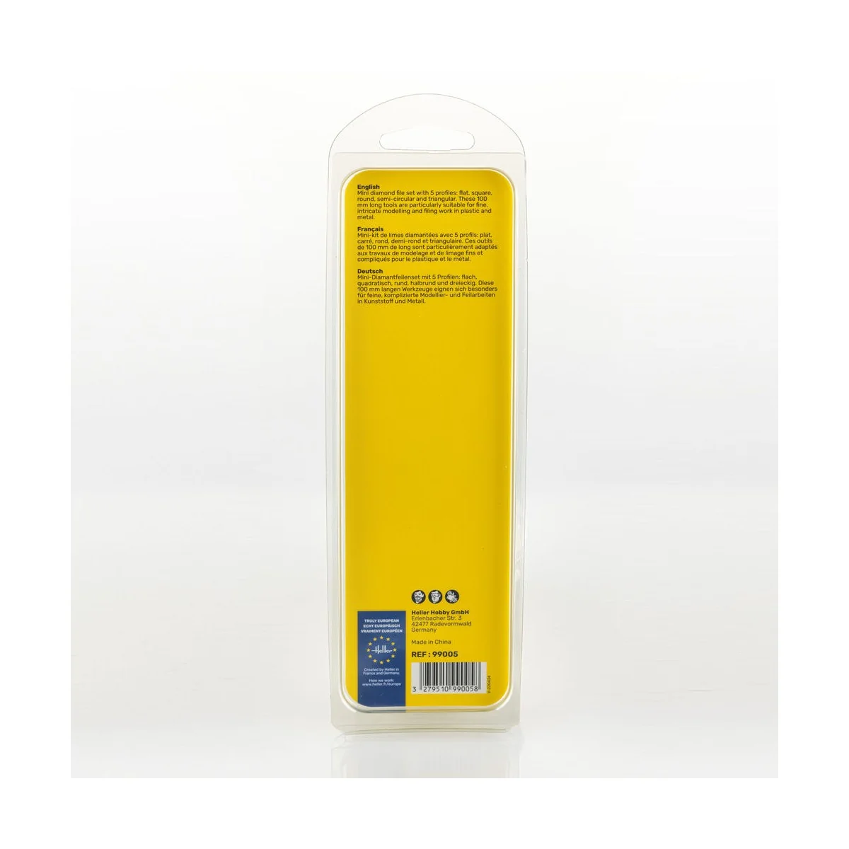 Diamond file set 100 mm (5 pieces) - Heller 99005