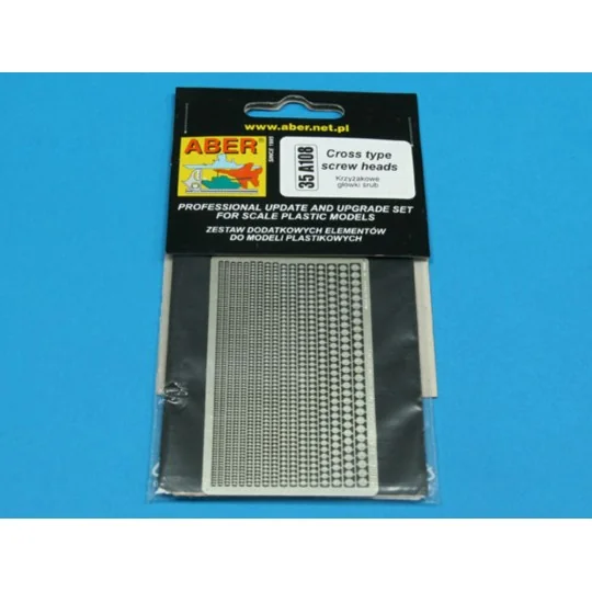Cross type screaw heads - Aber Models 35 A108