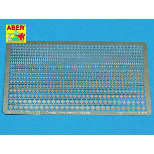 Cross type screaw heads, 1/35 - Aber Models 35 A108 Cross type screaw heads, 1/35 - Aber Models 35 A108