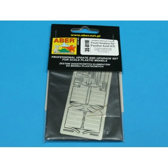 Front fenders for Panther Ausf.A/D, 1/35 - Aber Models 35 A110 Front fenders for Panther Ausf.A/D, 1/35 - Aber Models 35 A110