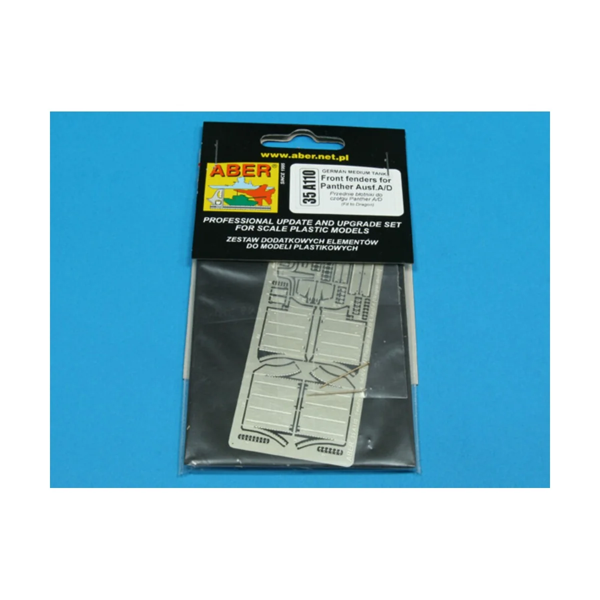 Front fenders for Panther Ausf.A/D, 1/35 - Aber Models 35 A110 Front fenders for Panther Ausf.A/D, 1/35 - Aber Models 35 A110