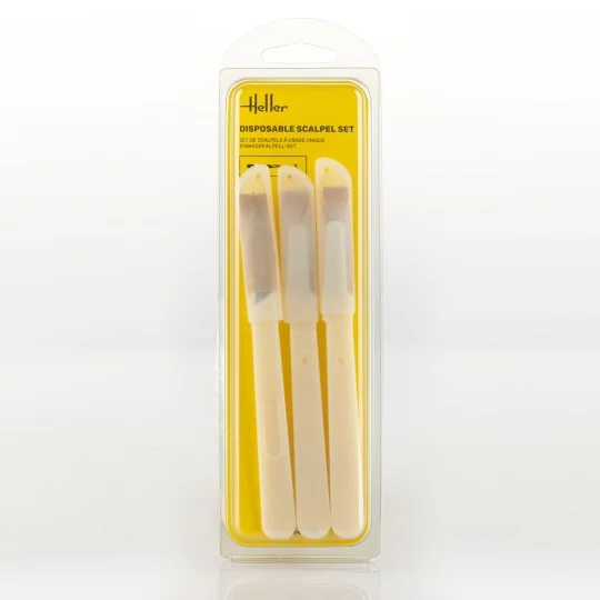 Disposable scalpel set (3 pieces) - Heller 99006