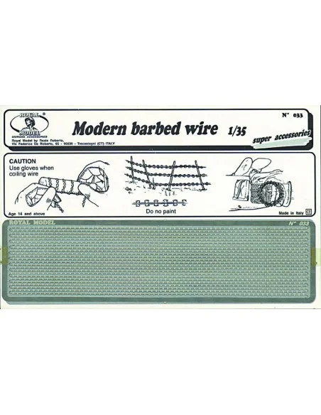 Modern babed wire, 1/35 - Royal Model RM033