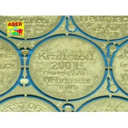 German WW II 200 Itr. fuel drum covers, 1/35 - Aber Models 35 A114