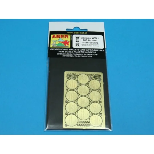 German WW II 200 Itr. fuel drum covers, 1/35 - Aber Models 35 A114