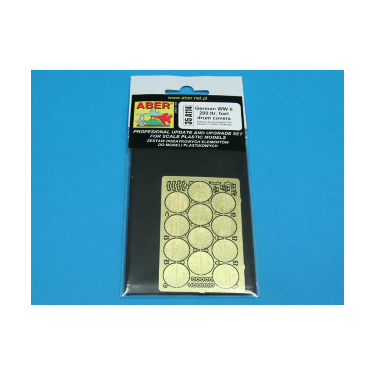 German WW II 200 Itr. fuel drum covers, 1/35 - Aber Models 35 A114