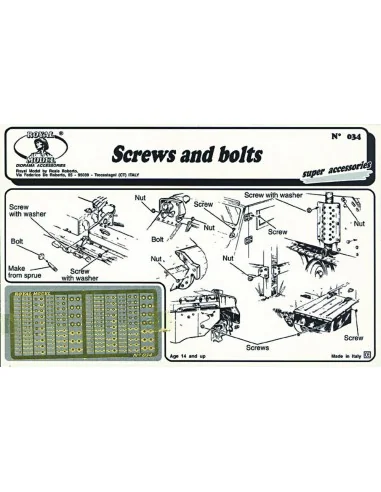 Screws and bolts, 1/35 - Royal Model RM034