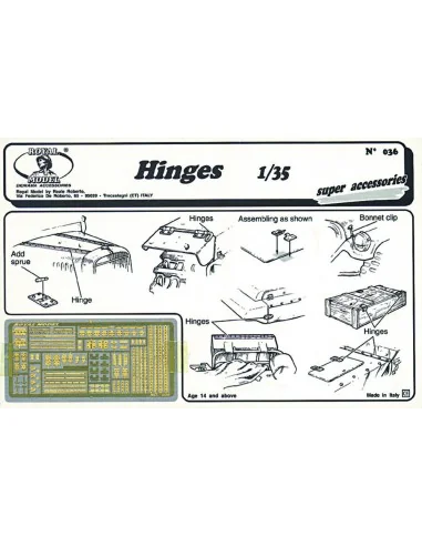Hinges, 1/35 - Royal Model RM036